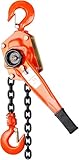MIMODA Chain Hoist Lever Chain Hoist 3/4 Ton 1650LBS Capacity 10 FT Chain Come Along with Heavy Duty Hooks Ratchet Lever Chain Block Hoist Lift Puller
