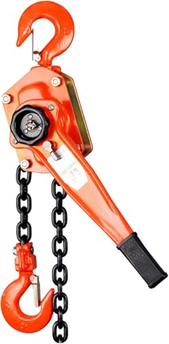 MIMODA Chain Hoist Lever Chain Hoist 3/4 Ton 1650LBS Capacity 10 FT Chain Come Along with Heavy Duty Hooks Ratchet Lever Chain Block Hoist Lift Puller