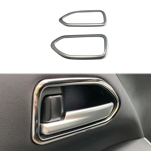 Sodukyn トヨタ 新型ヴォクシー 90系 /新型ノア 90系 2022年〜に対応傷防止内側ドアハンドル装飾カバードレスアップ アクセサリーオプション2枚艶消しシルバー