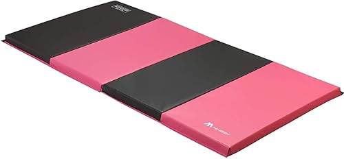 Miniatura 9 de M HI-Mat - Esterilla de gimnasia (4 x 8 x 2 pulgadas)  4 x 10 x 2 pulgadas, estera plegable para ejercicios de aeróbic, esteras gruesas para estirar