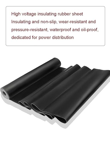Coussin isolant en caoutchouc de silicone noir imperméable de 100x100x0.6 cm pour sol - 3