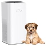 VUSIGN Smart Air Purifier for Large Rooms up to 1800 ft², CADR 242 CFM, H13 HEPA Filtration, WiFi App Control, Air Quality Display, Sleep Mode, Pre-Filter, for Home & Pet Spaces – White