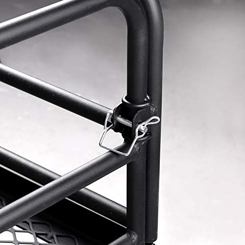 XCAR Hitch Mount High Side Cargo Carrier Rack Luggage Basket with Hitch Tightener for Car with 2" Receiver