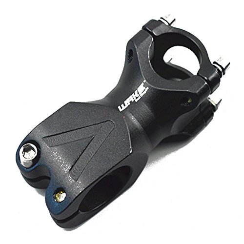 Wake 25.4 Stem 60Mm Bike Stem Mountain Bike Stem Short Handlebar Stem For Most Bicycle, Road Bike, Mtb, Bmx, Fixie Gear, Cycling (Aluminum Alloy, Black) #TOP6