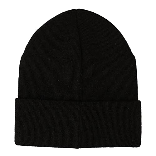 Bioworld Nightmare Before Christmas Jack Skellington Gorro de punho preto, Preto, Tamanho Único