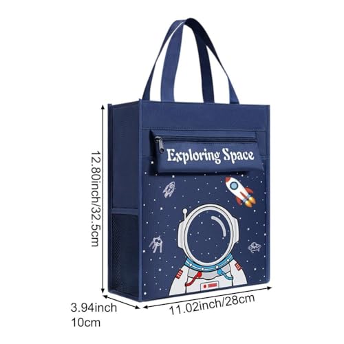 Tote Bags Children's Tutor Bag Lightweight Cartoon Tote Bags for School for Storage Travel Office Multifunctional School Bags2