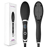 Veru ETERNITY Hair Straightening Brush , Ionic Hair Straightener Brush with LED Display, Fast MCH...