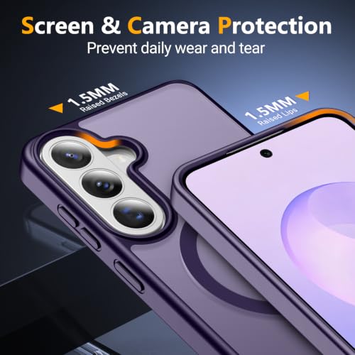 Image of SPIDERCASE Magnetic for Samsung Galaxy S26 FE Case,with Stand,Purple
