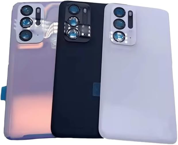 YOOOKOOO Compatible Rear Back Cover for Oppo Find N – Battery Door Housing Replacement Part (Purple with Lens)