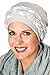 Double Braid Turban Set - All Cotton 2 pc Chemo Cancer Turbans for Women Double Braid - Brown/Khaki