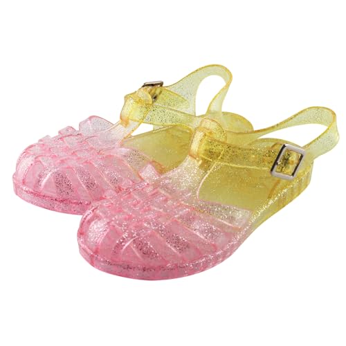 Girls Jelly Sandals Mary Jane Flats Kids Baby Character Princess Dress Costume Ballet Beach Sandals2