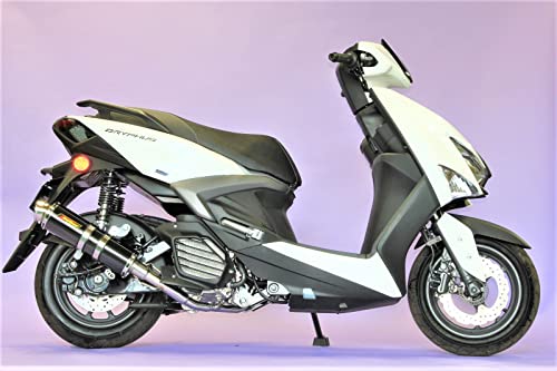 Realspeed (リアルスピード) ヤマハ シグナス グリファス グリフィス (8BJ-SEJ4J) バイクマフラー Cougar クーガ ステンレス ブラックカラー マフラー CYGNUS-GRYPHUS RSP-CGA-204