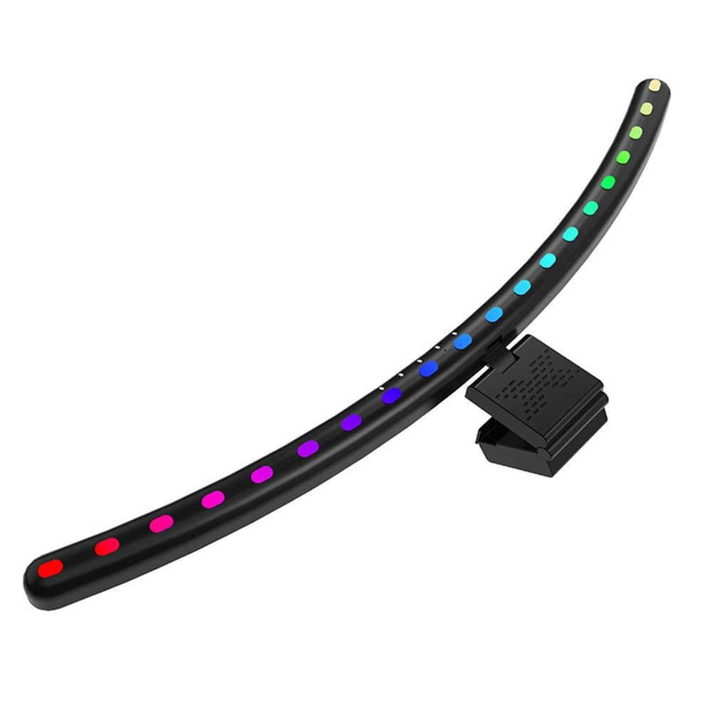 Lampe LED Colorée pour Écran Fixation USB-C - RVB Réglable Bureau