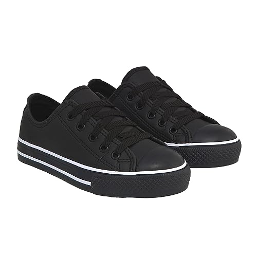 Tenis Infantil West boot Original Kids Star Escola Star Cores (30, Preto Couro)