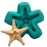 Nobby Starfish Silicone Mold Food Safe Fondant, Chocolate, Candy, Resin, Polymer Clay, Soap, Wax and Epoxy. Finished star fish measures: 2 & 9/16ths inch tip to tip in diameter x 9/16ths inch thick