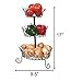 HOME DISTRICT 3-Tier Fruit Basket Stand - Footed Iron Wire Graduated Food Storage Bowls for Countertop and Dining Table, 17
