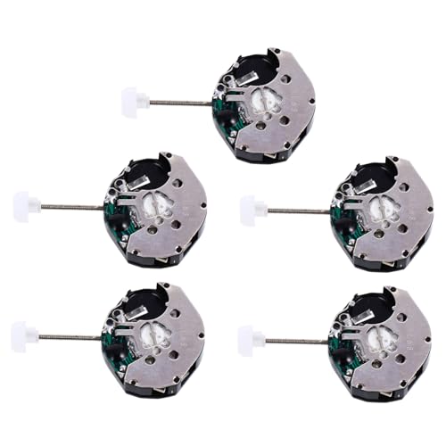 OFFSCH 腕時計ムーブメント交換部品 クォーツ時計用修理アクセサリー 高い素材 軽量 コンパクト設計 修理業者 日常ユーザー向け 5個セット