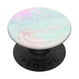 Pastel Pink Mint Green Pattern Unicorn Colors Mermaid Girls PopSockets PopGrip: Swappable Grip for Phones & Tablets