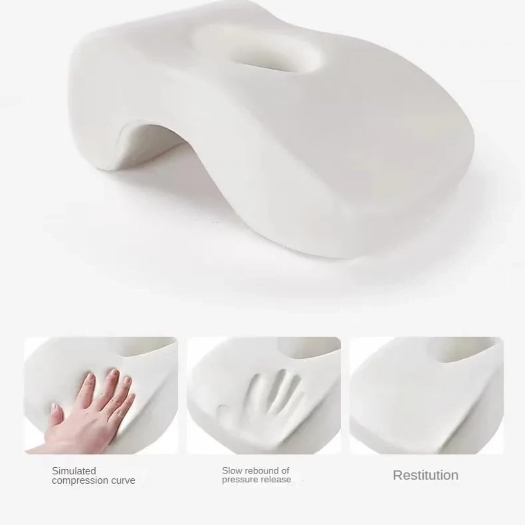 Cuscino da viaggio in memory foam, cuscino di supporto cervicale per riposo e sonno in ufficio, design ortopedico per studenti e viaggiatori