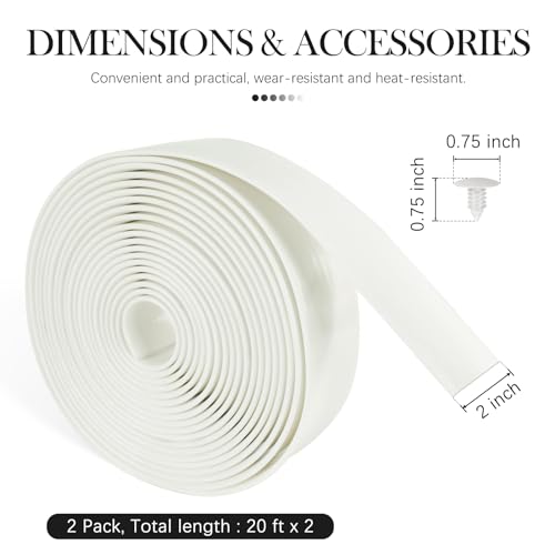 Sangle en vinyle pour réparation de chaise de patio LukLoy blanche de 6m