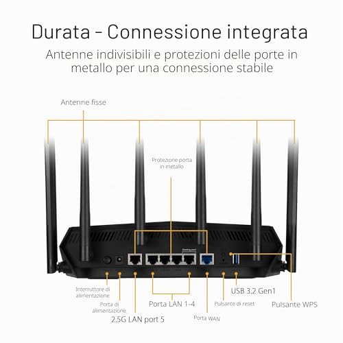 TUF-AX6000 - Router Estendibile con Mobile Tethering - Router - Immagine 6