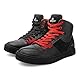 Grapelet Motorrad Schuhe Herren,Atmungsaktive Motorradstiefel Männer,Lässige Motocross Schuhe，Knöchelpolster,rutschfest,Seitlichem Reißverschluss,Schwarz(45EU)