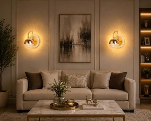 Image of Modern 3 Different Color Mode Changing (Wh /WW /NW) Energy Saving Led Transparent Led Wall Lamp for Bedroom, Living Room, Restaurants, Dining, Coffee Shop,Home Etc