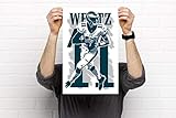 Carson Wentz Poster - Carson Wentz Artwork - Carson Wentz Print - American Football Art Print