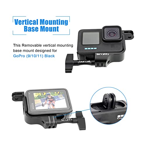 Skyjffj 90 Degree Aluminum Vertical Bracket Adapter Elbow Adapter For Gopro Hero11/10/9 Black #TOP2