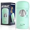 AFMAT Electric Pencil Sharpener, Fully Automatic Pencil Sharpener for 7-8mm Pencils & Colored Pencils, Auto in & Out, Rechargeable Vertical Hands-Free Sharpeners for Classroom/Home/Office PSX7(Green)