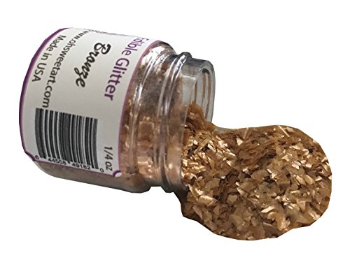 Edible Glitter Pick Up your COLOR 1/4 oz. cakes, cupcakes, cookies By Oh! Sweet Art (Golden Bronze)