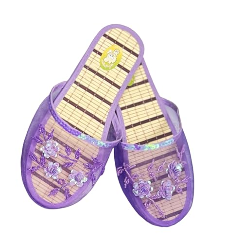 Generic Chinese Slippers, Chinese Slippers For Women, Breathable Mesh Chinese, Floral Chinese Mesh Slippers