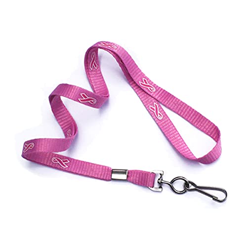 Specialist ID Lanyard rosa de la conciencia de la cinta con gancho giratorio, se vende por separado