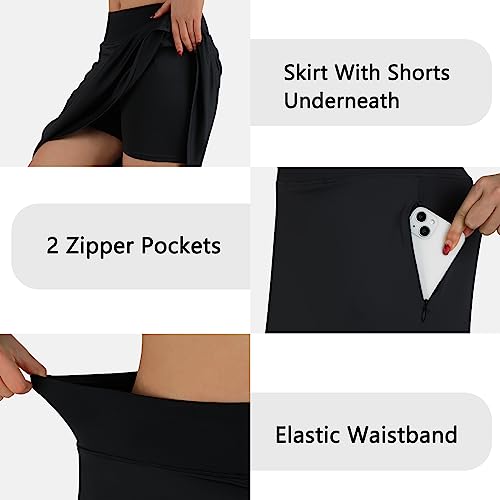 ANIVIVO Women's Midi Length Skorts Skirts with Pockets Modest Skirts 28" Long Knee Length Athletic Skorts3