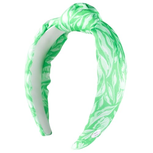 Lilly Pulitzer Green Low Knot Headband for Women, Colorful Knotted Headband, Cute Hair Accessories...