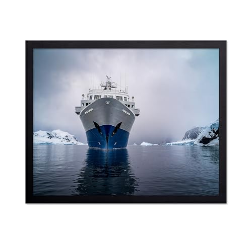 Monem Art Antarctic Expedition Ship Photography Print - Polar Iceberg Ocean Cruise Poster - Wall Decor for Living Room, Bedroom or Office - 8x10 Unframed Wall Art by Benton Murphy