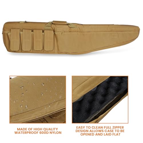 aiGear Rifle Soft Case - 38 Inch Gun Carry Bag, Padded Shotgun Bag for Hunting and Shooting Range - Ideal for Hunters Law Enforcement Outdoor Enthusiasts by aiGear - Image 5