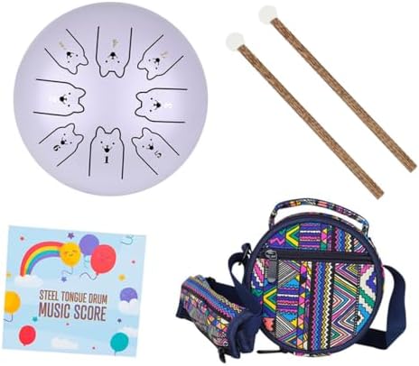 Instrumento Musical Steel Tongue Drum y Adultos de Portátil Princ...