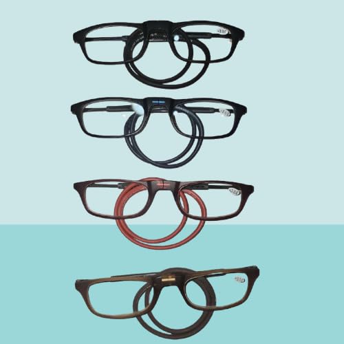 Image of OTTAVO Magnetic Reading Glasses with Adjustable Neck Strap,