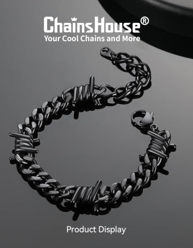 Pulsera Barbed Wire de Acero Inoxidable para Hombre miniatura 4