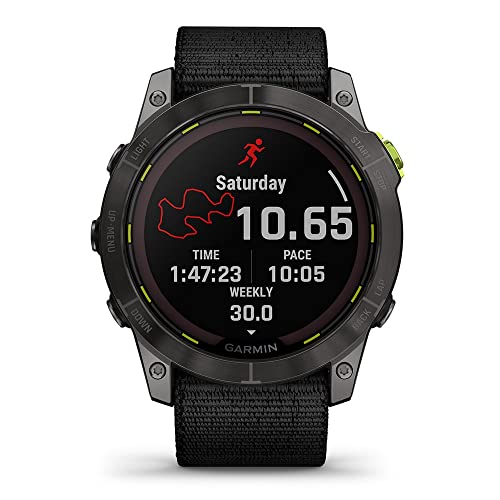 Garmin Enduro 2 Ultraperformance Gps Watch | Gift Box Bundle With Playbetter Screen Protectors, Car/Wall Adapters, & Case | Endurance Smartwatch With Long-Lasting Battery Life, Solar Charging, & Maps #TOP4