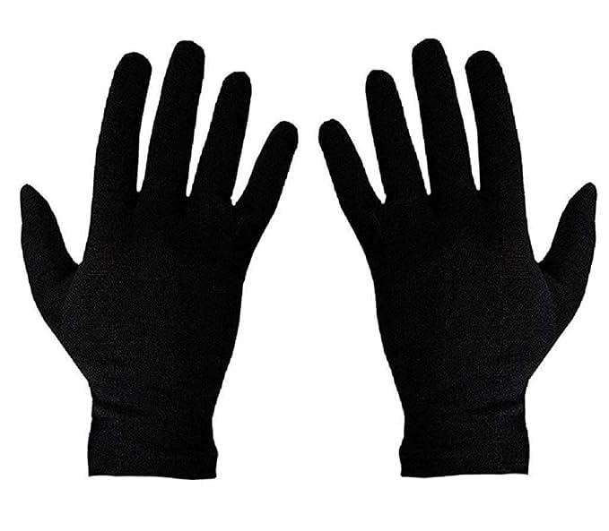 Kalaneet Cottonl Glove Liners, Riding Gloves Lightweight Inner Gloves, Black, 1 Pair-image-26