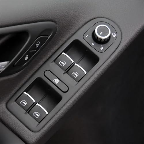 Interrupteur de vitre électrique rouge robuste bouton lève-vitre central 1K4959857