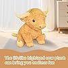 Tonpect Giant Highland Cow Stuffed Animal, Large Big Highland Cow Plush Pillow, 23 inch Cute Cuddly Farm for Kids Home Decoration Christmas Birthday Gifts (Yellow) #4