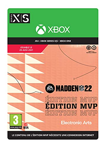 Madden NFL 22: MVP Xbox code de téléchargement jeu vidéo simulation sportive football américain
