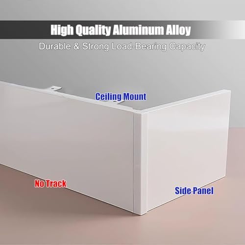 Elegant Aluminum Pelmet Panel Without Track - Decorative Valance for Ceiling, Ideal for Venetian & Roller Blinds, Stylish Pelmet Box Cover for Home Decor