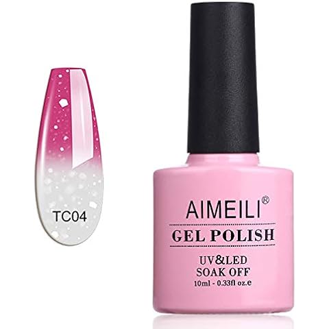 Esmaltes Semipermanentes de Uñas en Gel UV LED Temperatura Cambio De Color Camaleón Cover