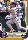 2026 Topps Now Travis Bazzana #153 Orange Foil /25 Guardians Top Prospect Logs 1st Hit, RBI & Steal Cleveland Guardians Rookie RC Baseball Card