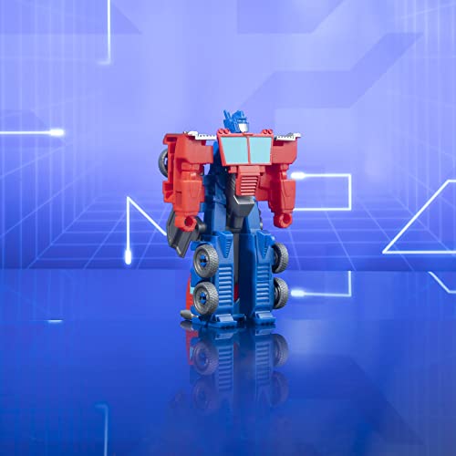 Image of Transformers Toy EarthSpark 1-Step Flip Changer Optimus Prime Action Figure (10 cm), Robot Toy, from 6 Years