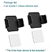 Qunions Echo Auto Dash Mount for Your Car, a Smaller Snap-on & Stick-on Car Dashboard Mount Holder for Your Echo Auto Smart Speaker, Easily Stick to Any Flat, Glass or Bevel Car Face [Pack of 2]